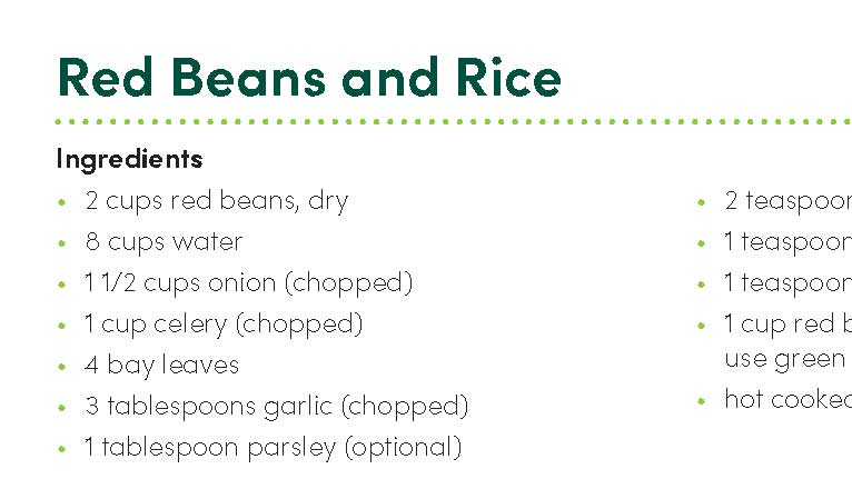 red beans and rice recipe 