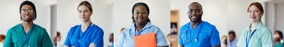 Five medical professionals